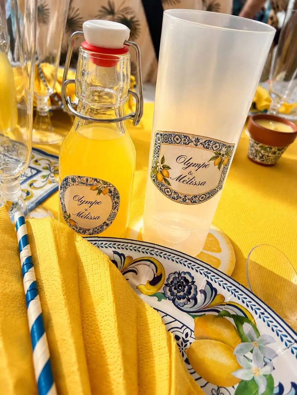 Détails de décoration et étiquettes personnalisées pour un mariage — L'Atelier des Fêtes, décoratrice près de Foug